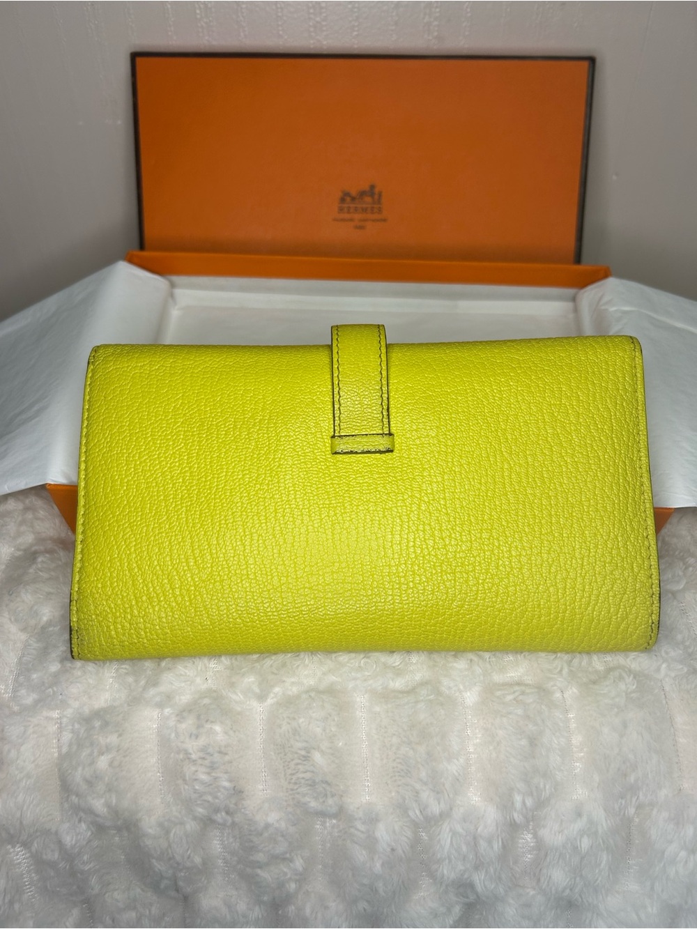 Hermès Bearn Soufflet Chèvre Mysore Leather palladium-plated Hardware - Picture 4 of 15